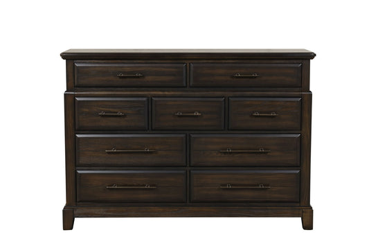 9 Drawer Dresser - Mahogany