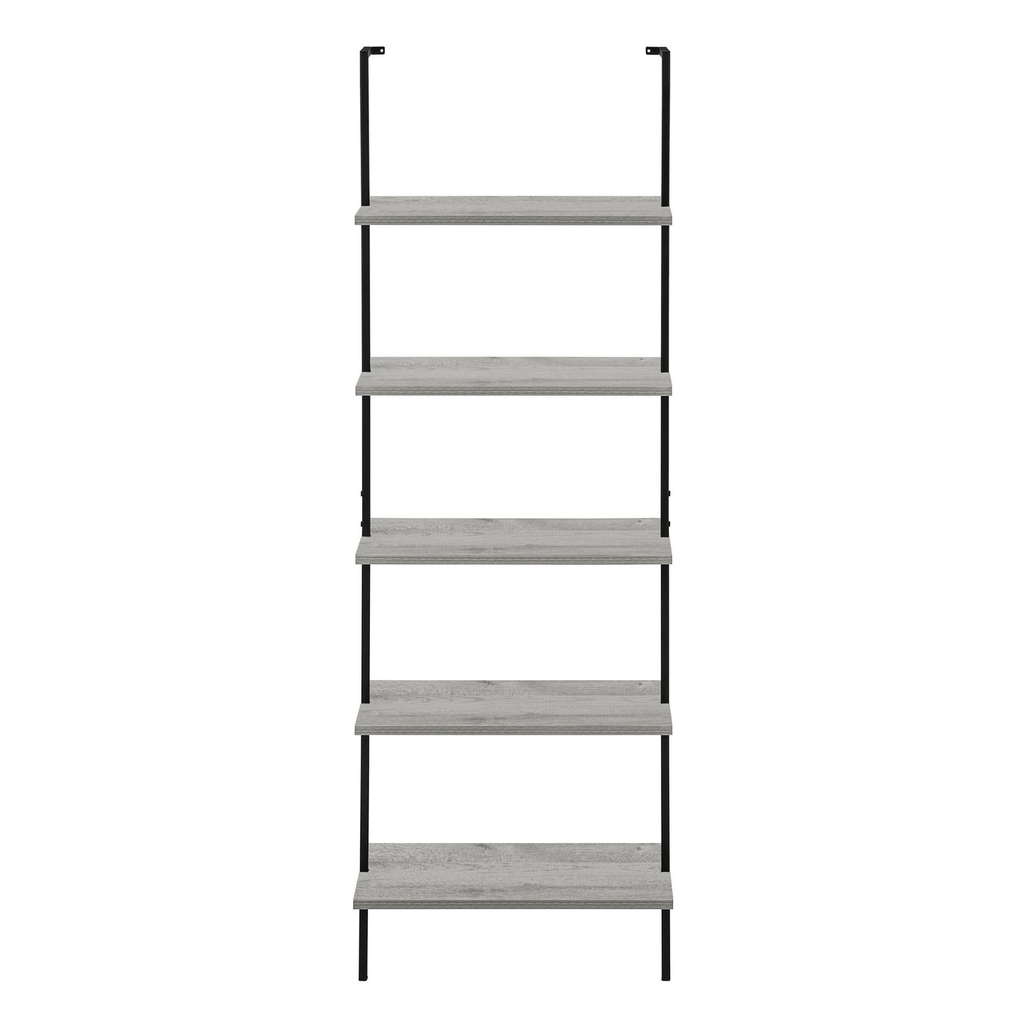 Bookshelf, Bookcase, Etagere, Ladder, 5 Tier, For Office, Marble Look Contemporary & Modern