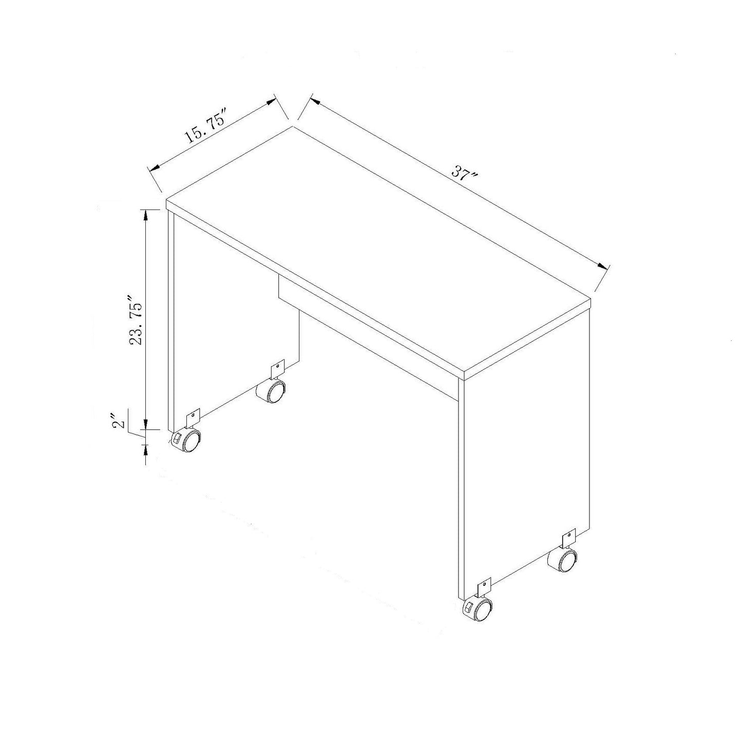 Printer Mobile Stand, Computer Desk, Home Office Desk