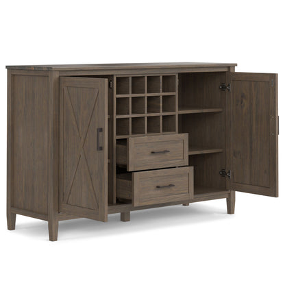 Ela - Sideboard With Wine Storage - Smoky Brown