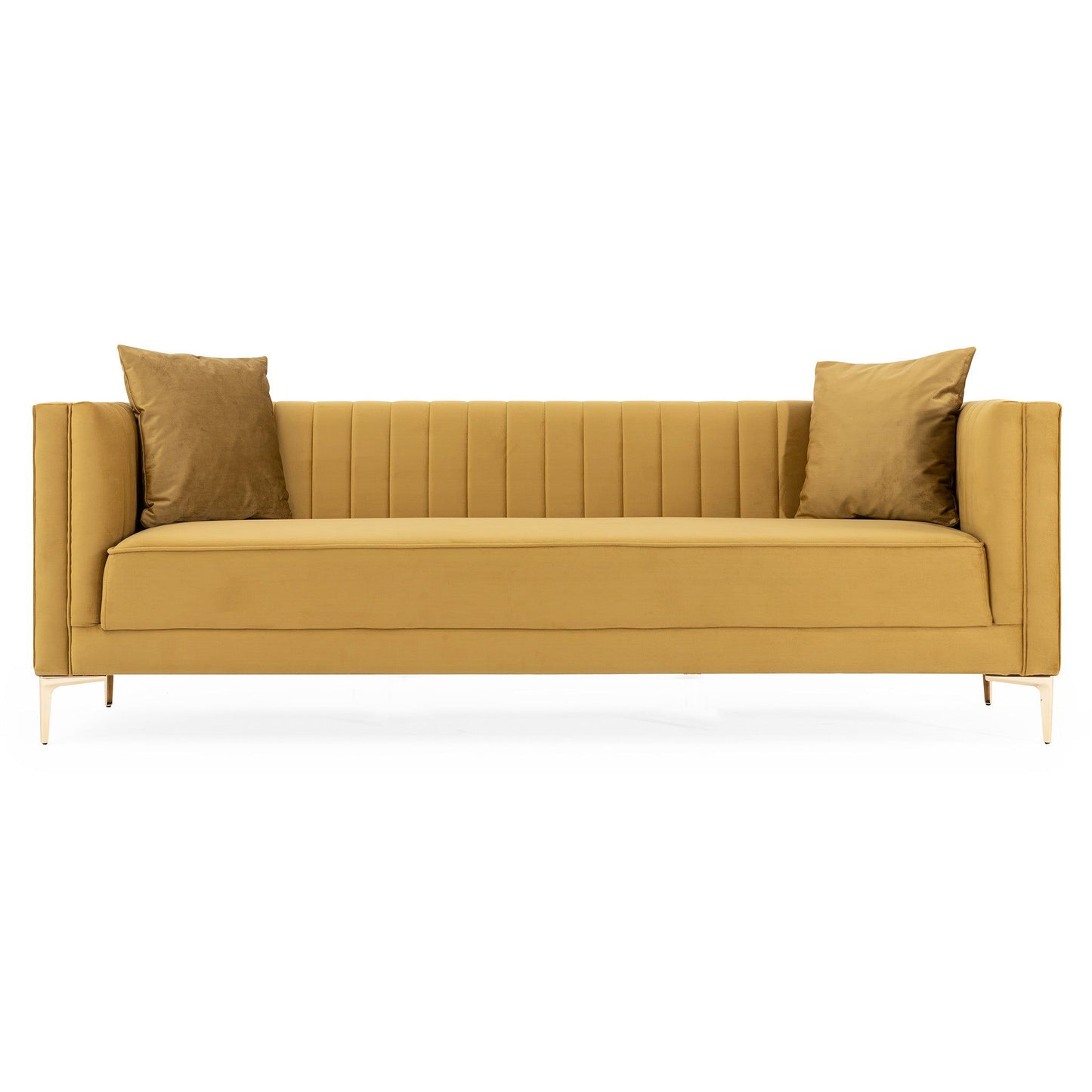 Angelina - Modern Channel Tufted Sofa