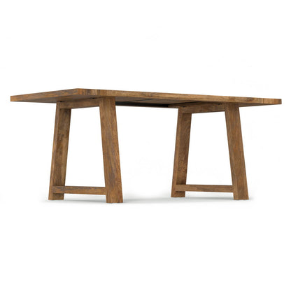 Whitley - Dining Table In Burnt Wax - Brown