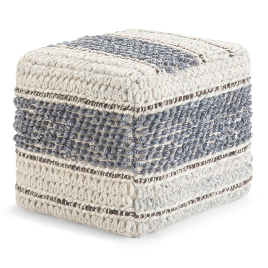 Grady - Handcrafted Square Pouf