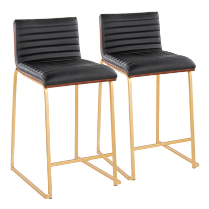 Mason Mara - Contemporary Design Fixed Height Counter Stool (Set of 2)