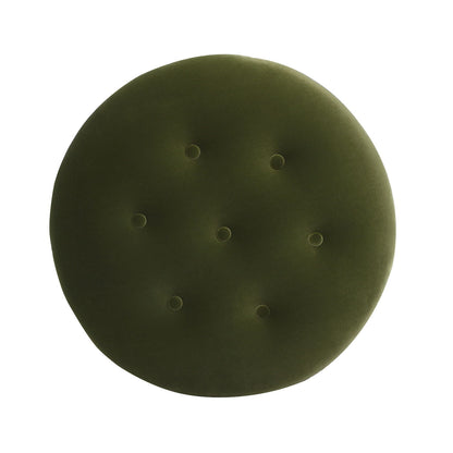 Yolanda - Round Upholstered Accent Ottoman