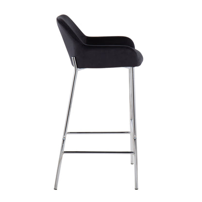 Daniella - Contemporary Fixed Height Bar Stool (Set of 2)