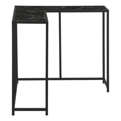 Corner Accent Console Table For Entryway, Unique L-Shaped Design