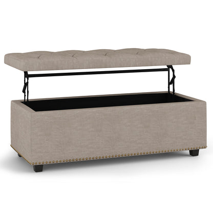 Hamilton - Upholstered Lift Top Rectangular Storage Ottoman