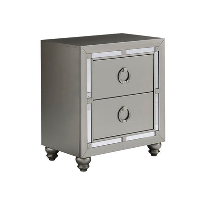 Chloe - Nightstand - Gemstone Silver