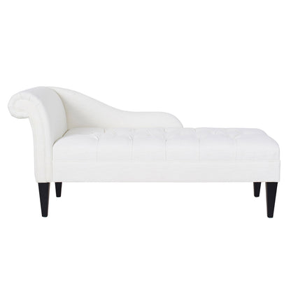 Harrison - Tufted Roll Arm Chaise Lounge