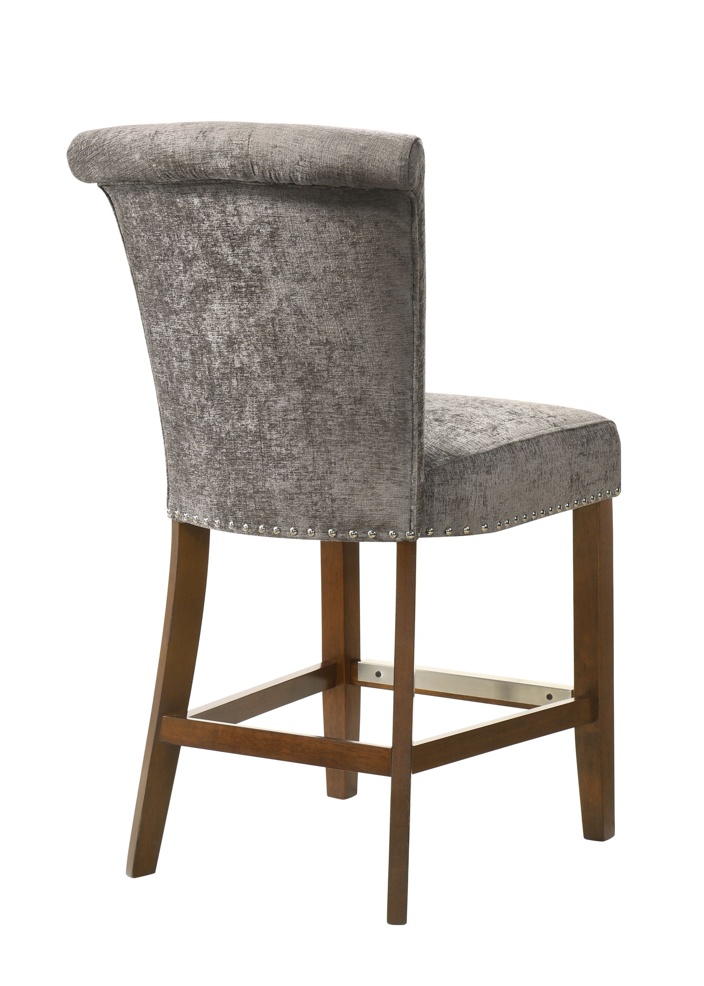 Auggie - 20.5" Fabric Counter Height Chair With Nailhead Trim