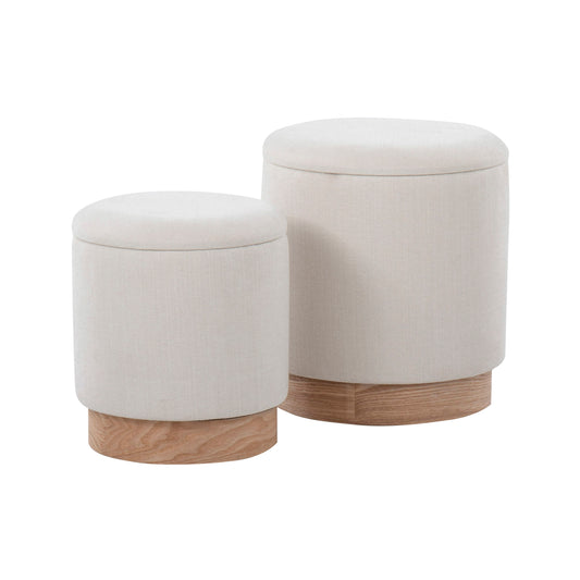 Marla - Contemporary, Nesting Ottoman Set