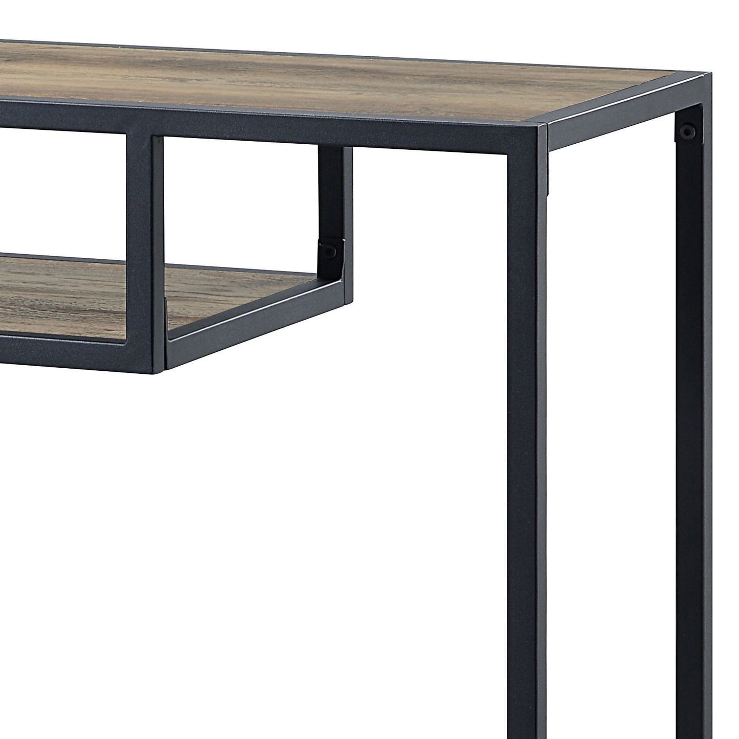 Idella - Sofa Table - Rustic Oak / Black