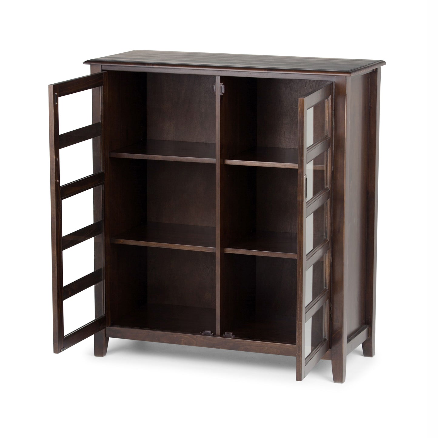 Burlington - Medium Storage Cabinet - Mahogany Brown