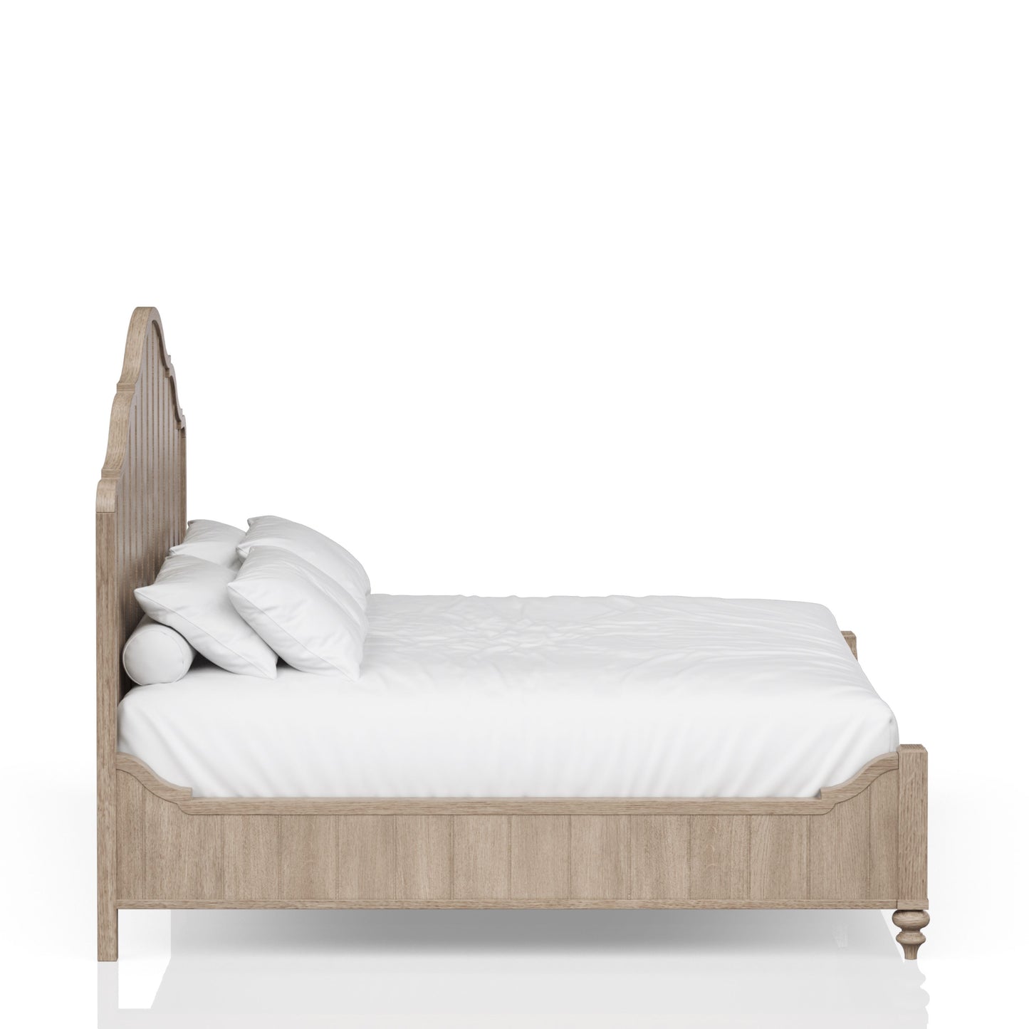 Elegant Design Panel Bed With Transitional Casual Design