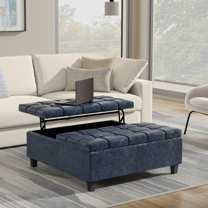 Harrison - Upholstered Coffee Table Storage Ottoman