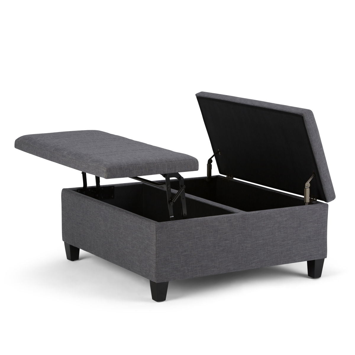 Ellis - Coffee Table Storage Ottoman Contemporary Design