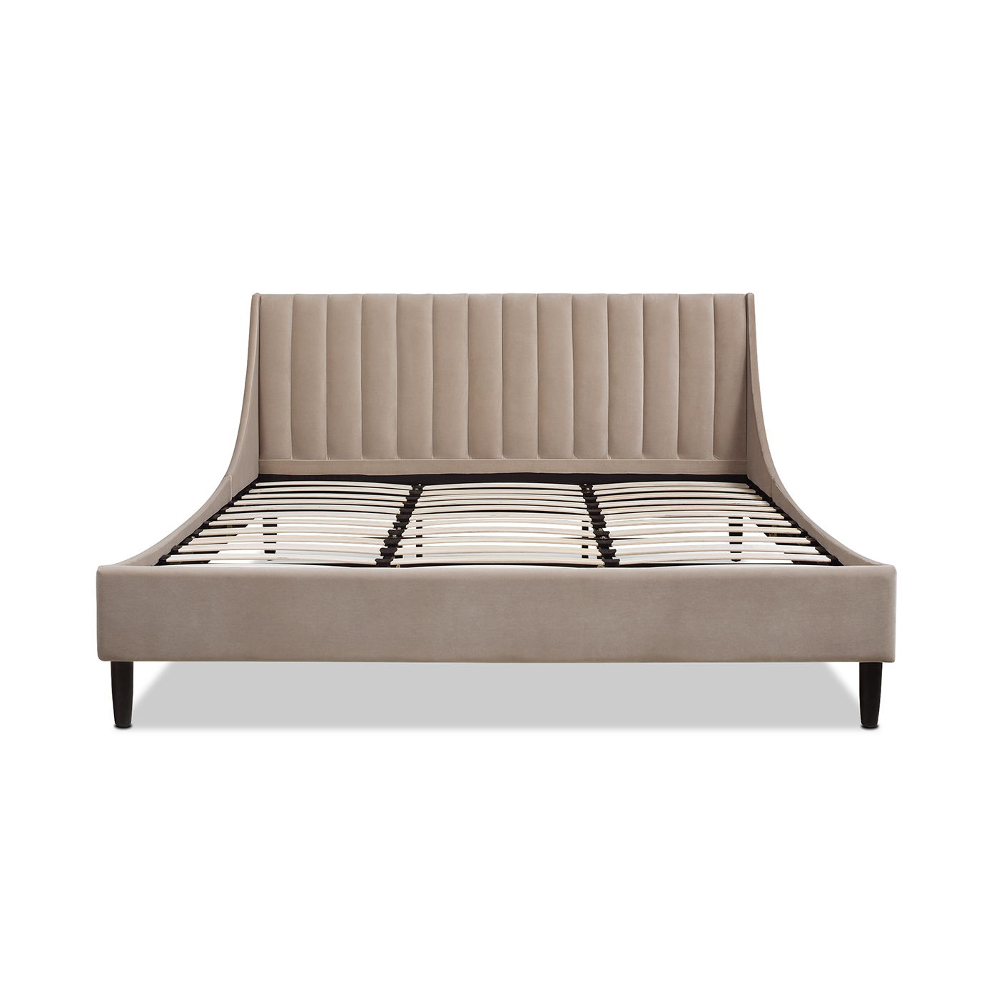 Aspen - Vertical Tufted Modern Headboard Platform Bed Set