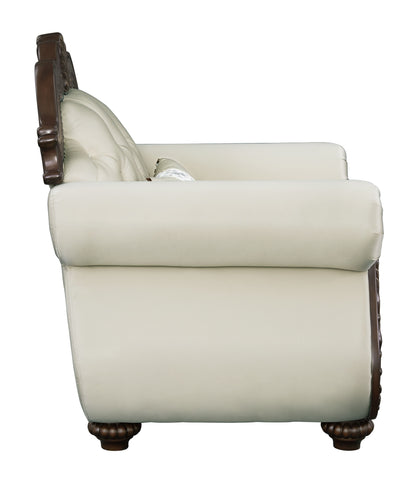 Pierce - Chair With Pillow - Beige / Cherry