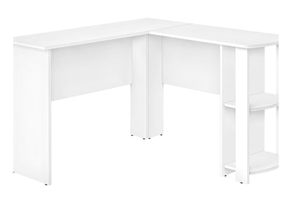 Computer Desk, Home Office, Corner, Storage Shelves, L Shape, Laptop, Contemporary & Modern