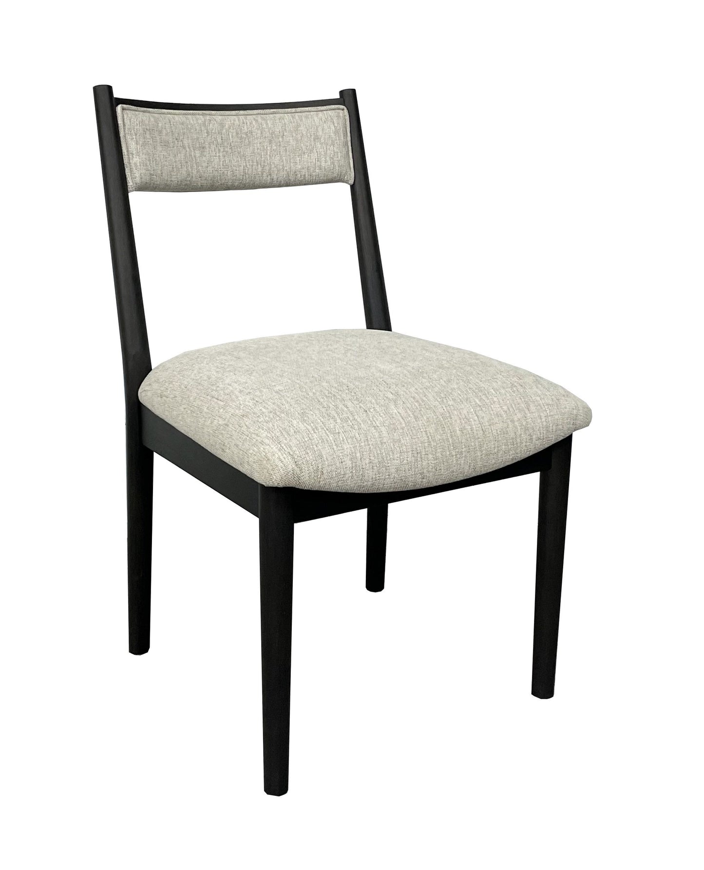 Comfortable Upholstery Cresent Chair (Set of 2) - Peppercorn