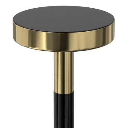 Frannie - Side Table - Gold / Black