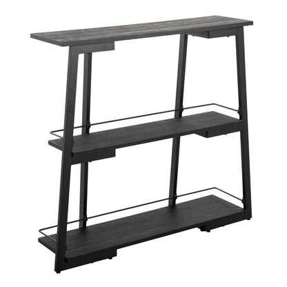 Converge - Industrial Bookcase - Black