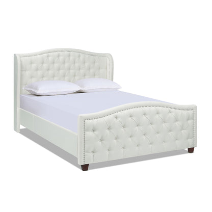 Fontana - Handcrafted Wingback Upholstered Platform Bed Frame