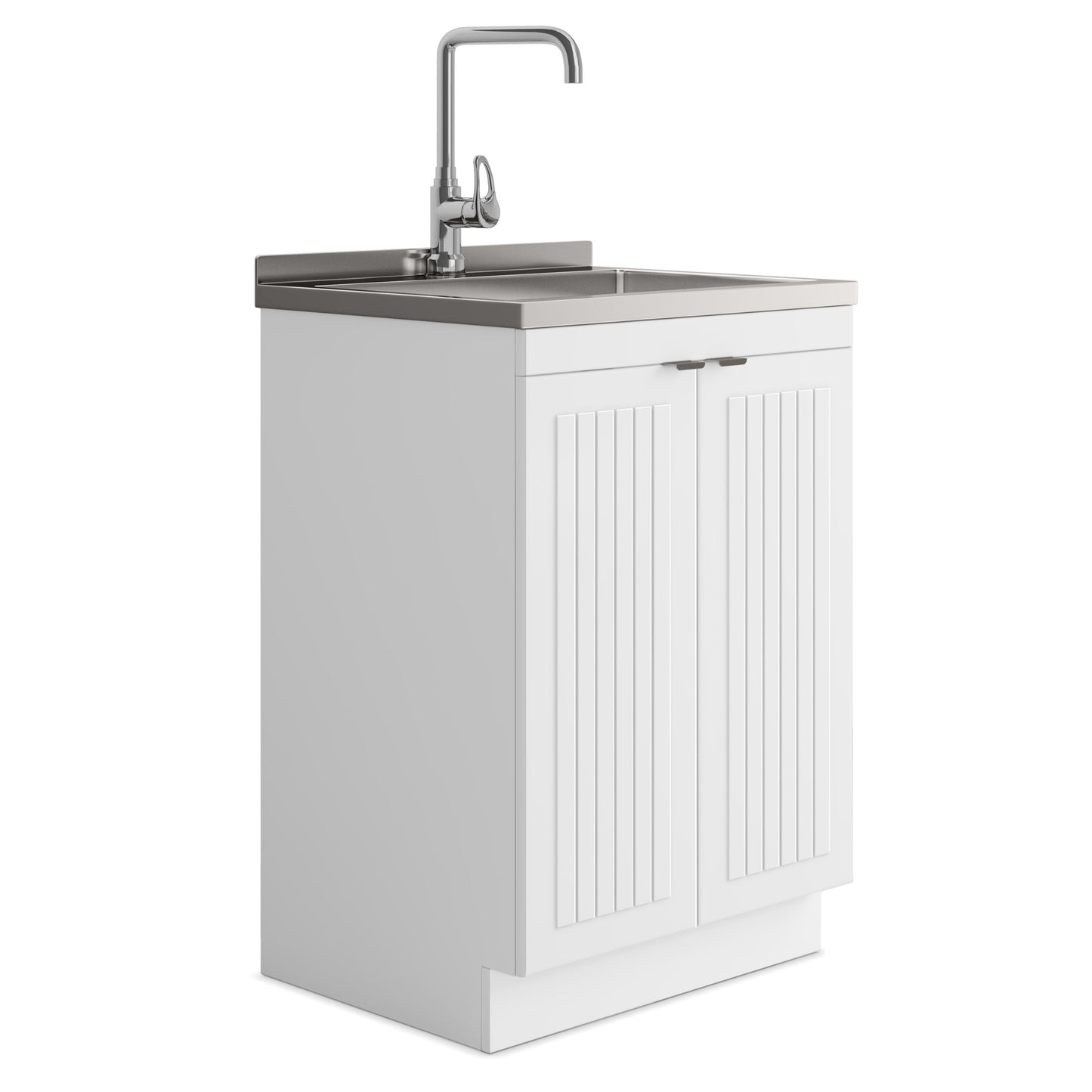 Murphy - Laundry Cabinet & Faucet And Stainless Steel Sink