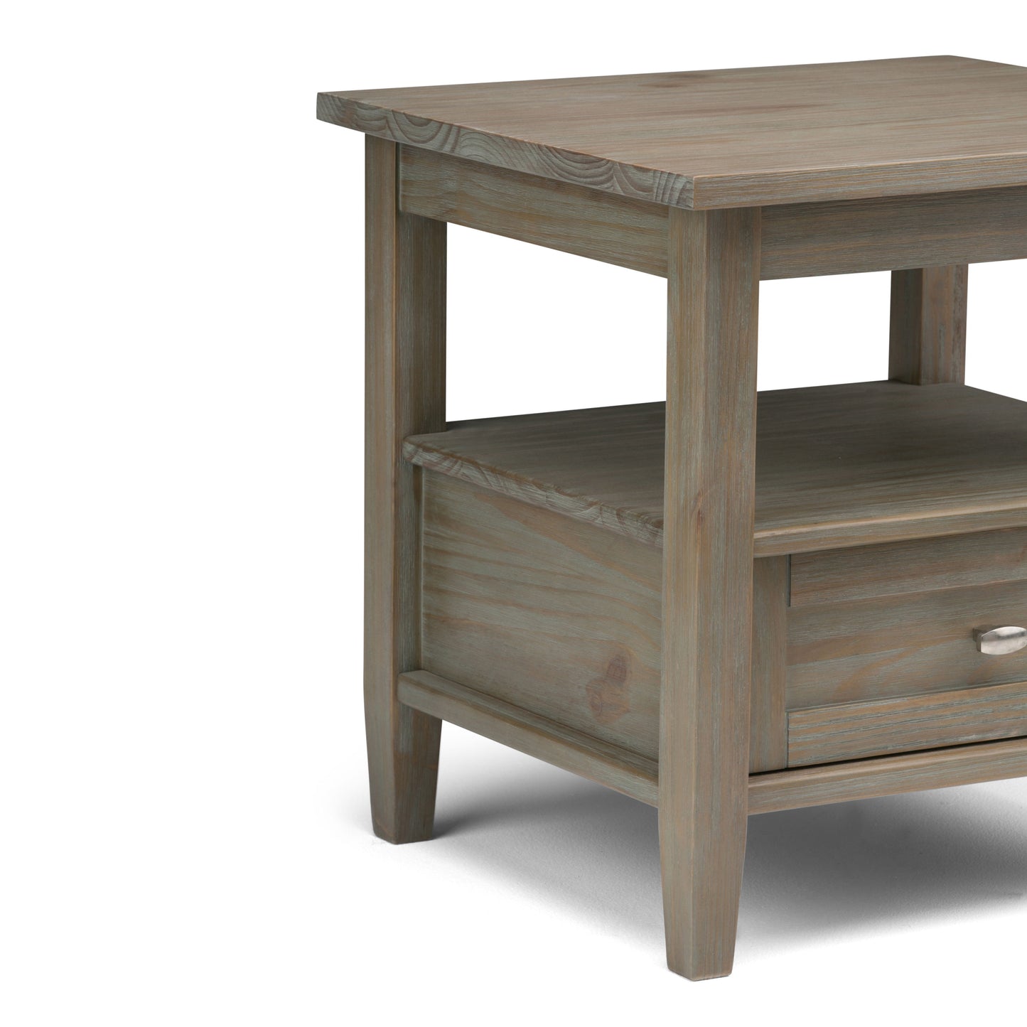 Warm Shaker - End Table - Distressed Gray