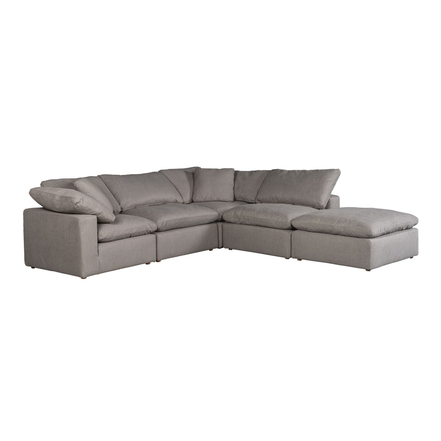 Terra - Condo Dream Modular Sectional Livesmart Fabric - Light Gray