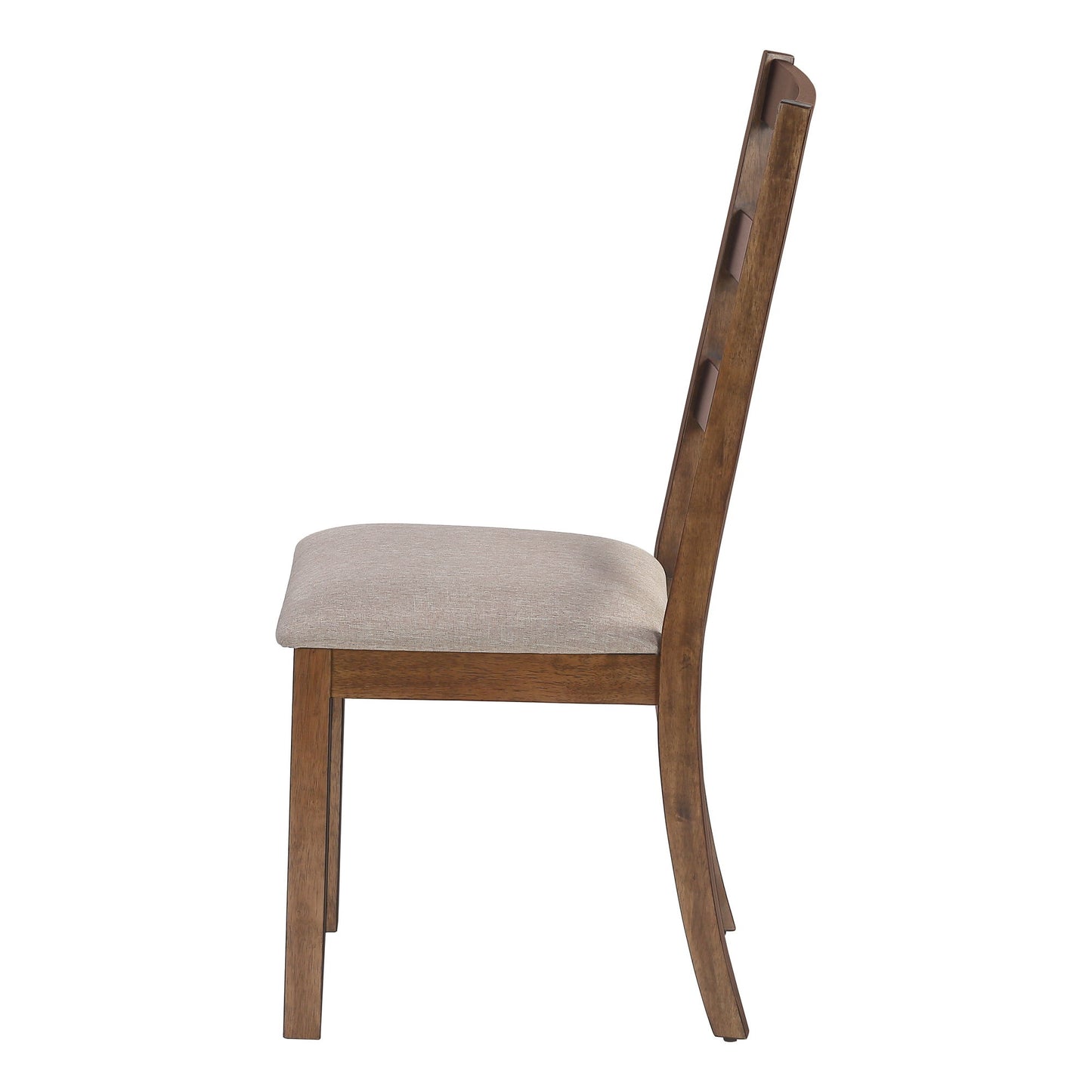 Dining Chair, Side, Upholstered For Dining Room, Transitional (Set of 2) - Beige