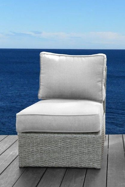 Armless Patio Chair With Cushions