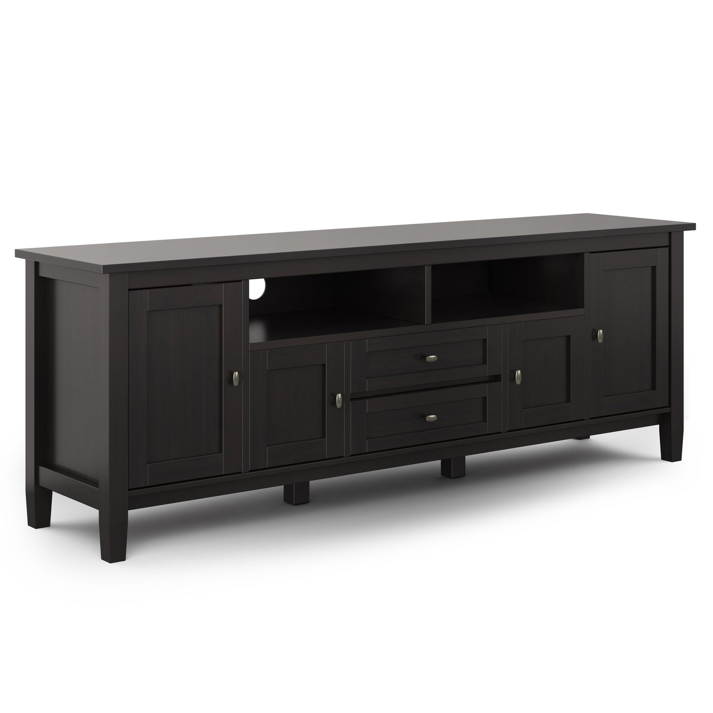 Warm Shaker - TV Media Stand - Hickory Brown