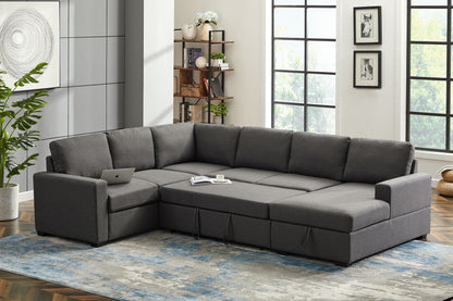 Ketterman - 4 Piece Upholstered Sleeper Sectional