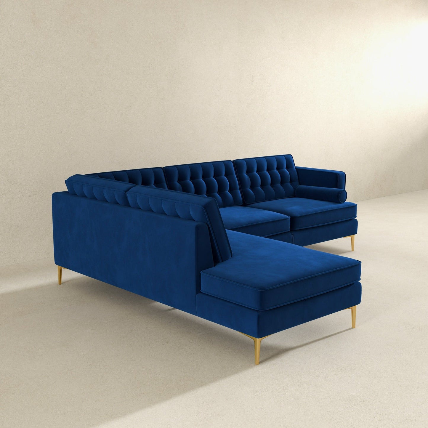 Brooke - Velvet Sectional Sofa