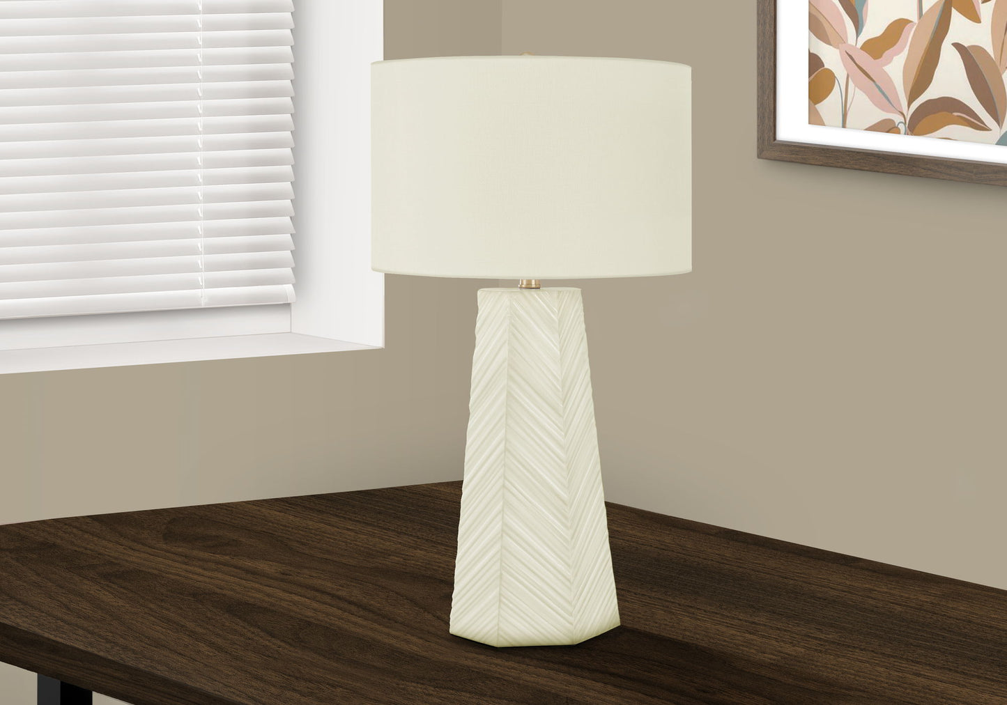 Lighting, Table Lamp, Ceramic, Contemporary - White