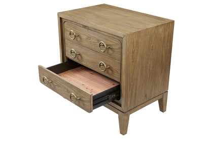 3 Drawer Nightstand With USB - Latte