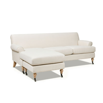 Alana - L-Shape Reversible Sectional Sofa - Light Beige