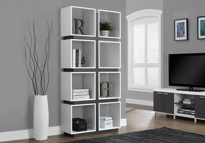 Bookshelf, Bookcase, Etagere, 5 Tier, For Office, Contemporary & Modern - White