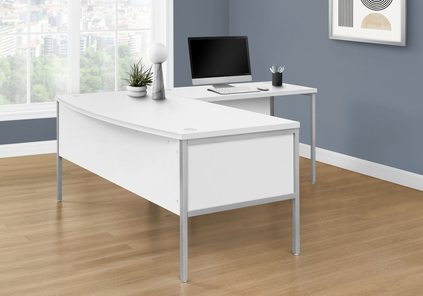 Computer Desk, Home Office, Commercial Grade, Contemporary & Modern