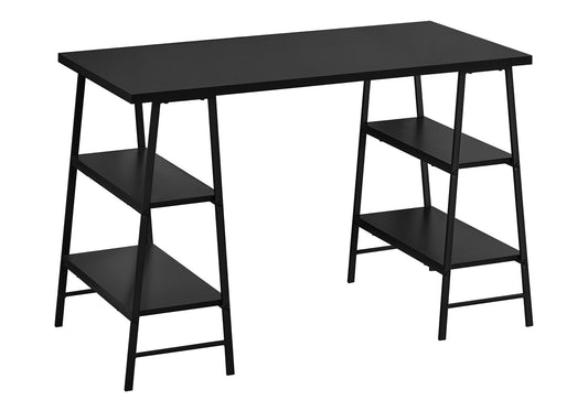 Computer Desk For Home Office, Storage Shelves, Industrial Design