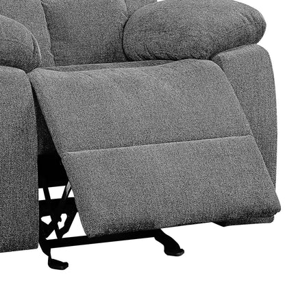 Kalen - Chenille Glider Recliner - Gray