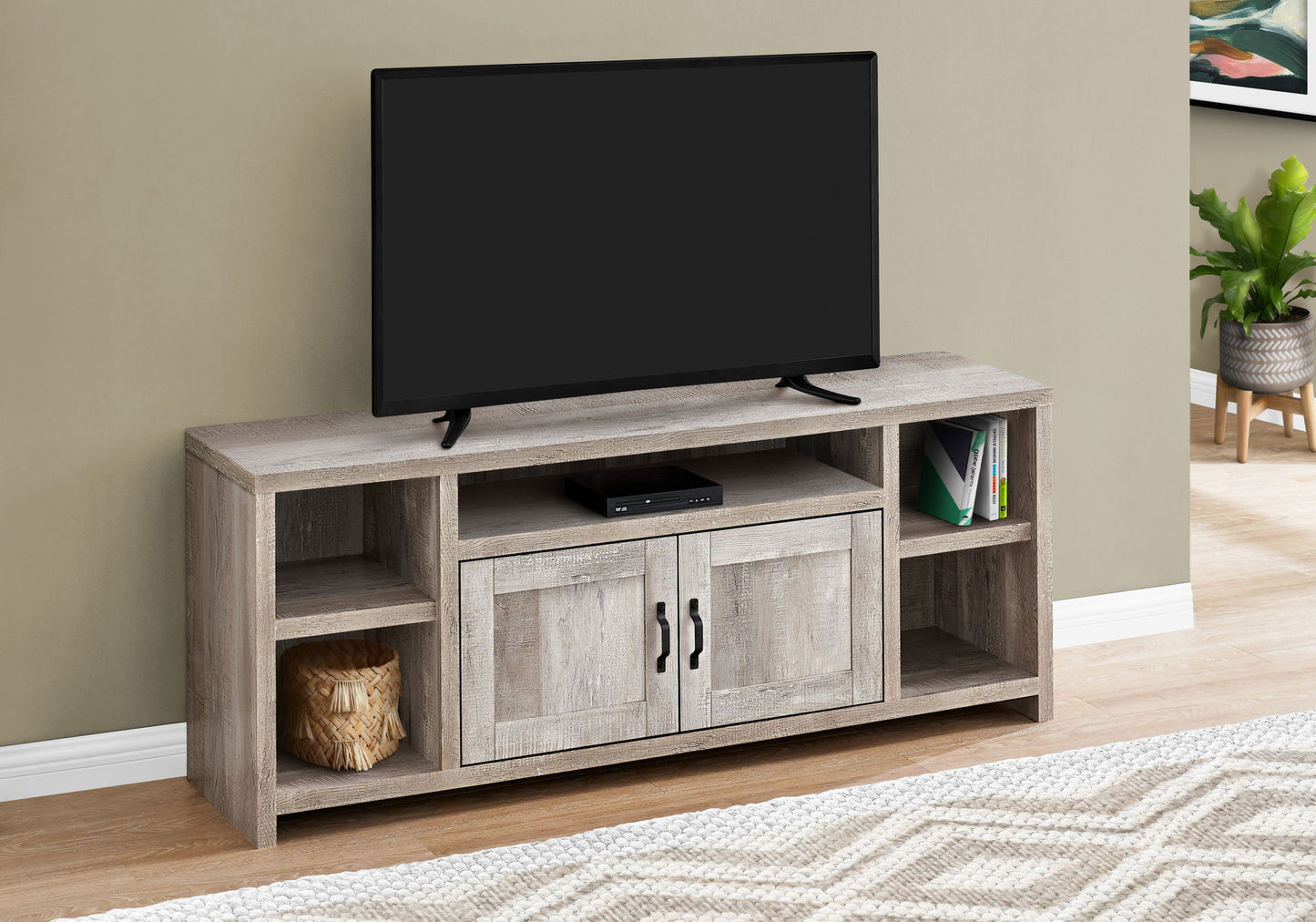 TV Stand Console Media Entertainment Center Storage Cabinet For Living Room