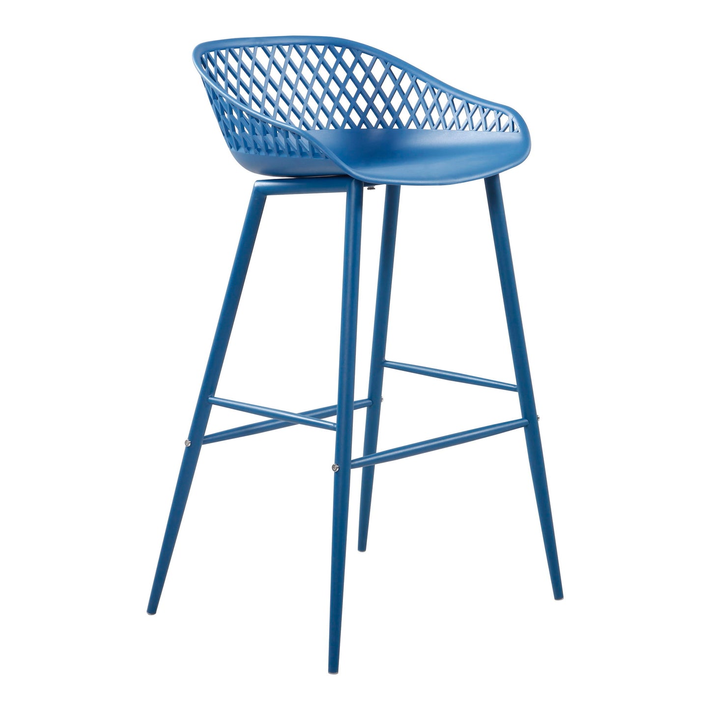 Piazza - Outdoor Barstool Barstool (Set of 2) - Blue