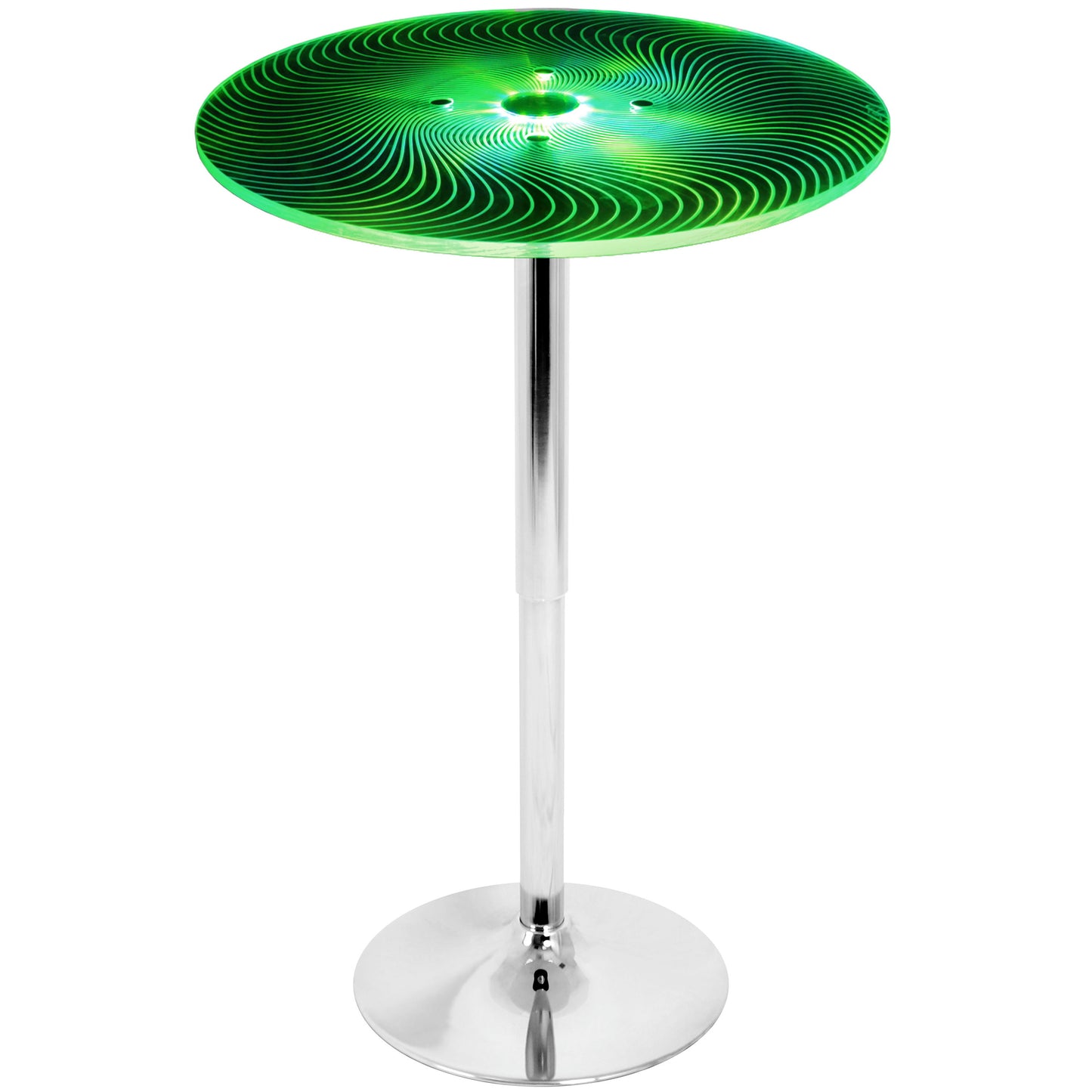 Spyra - Contemporary Light Up Adjustable Bar Table - Multi