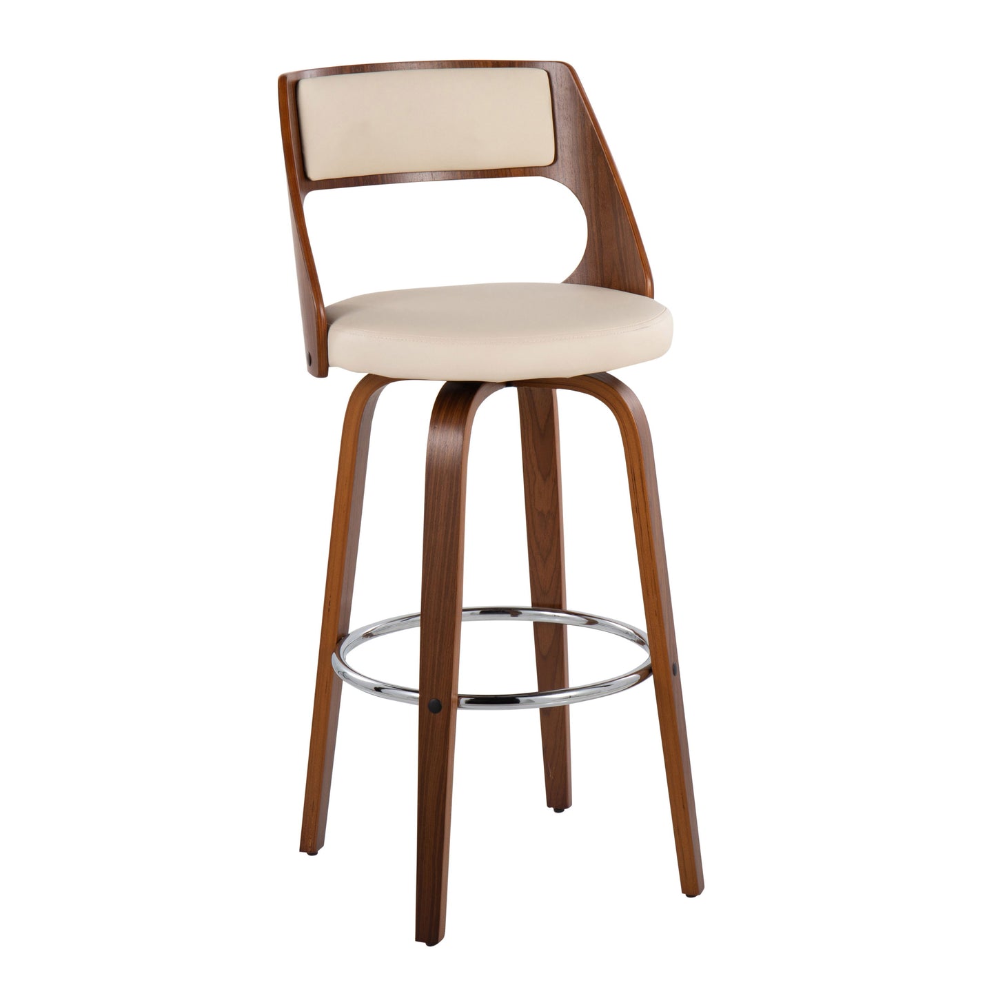 Cecina - Mid-Century Modern Barstool With Swivel (Set of 2)