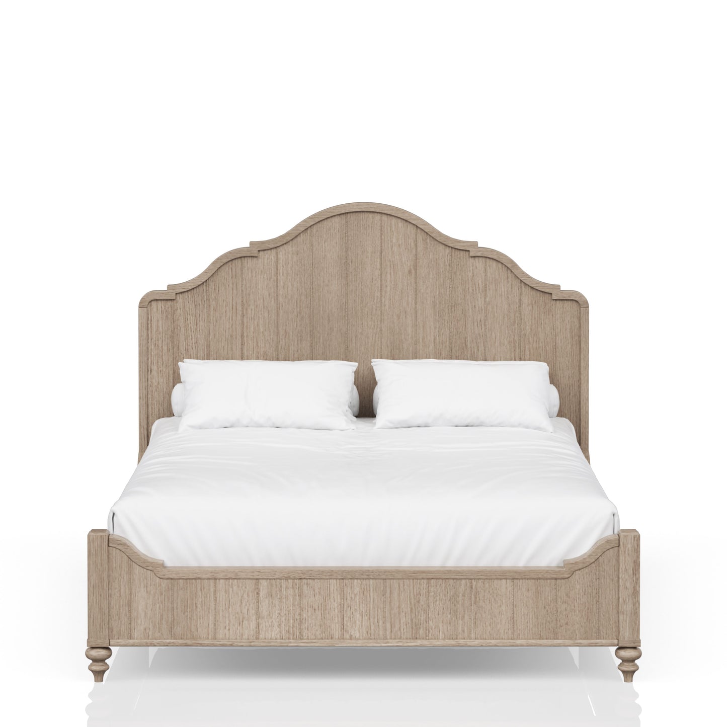 Elegant Design Panel Bed With Transitional Casual Design