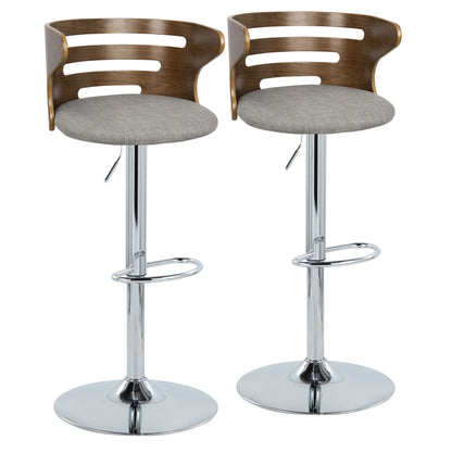 Cosi - Mid-Century Modern Adjustable Barstool With Swivel (Set of 2)