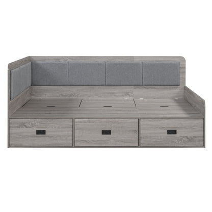 Daybed With Three Drawers And Three Storage Compartments